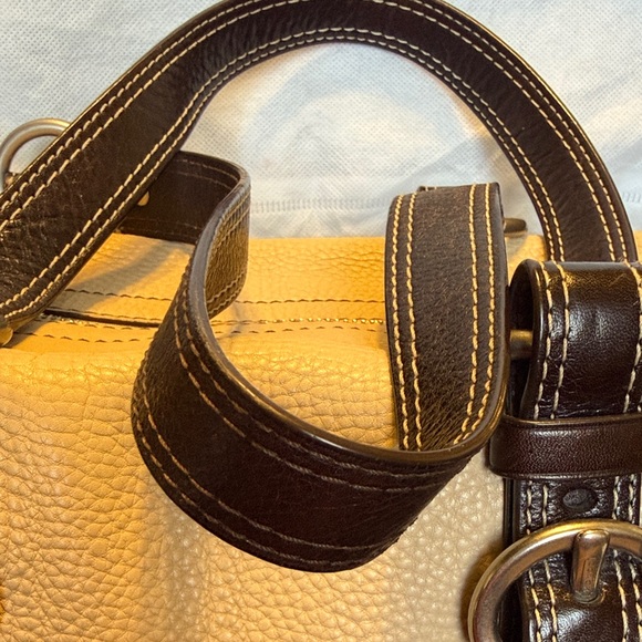 Coach Chelsea Beige and Dark Brown Leather Satchel 2007 main image 1
